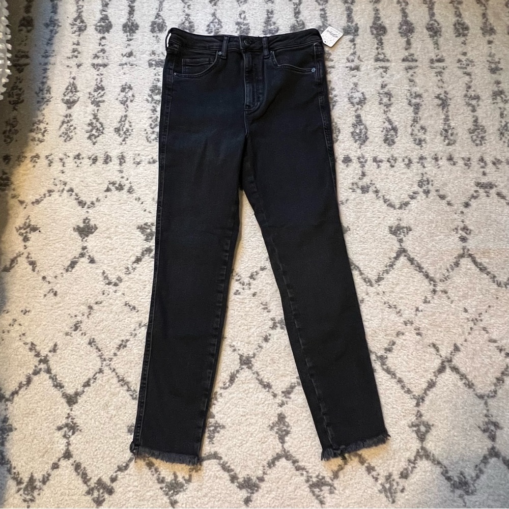 We the Free (Free People) Raw Hem Washed Black Jeans